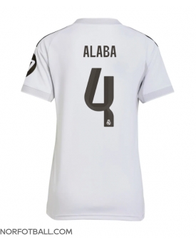 Billige Fotballdrakt Real Madrid David Alaba #4 Replika Hjemmedrakt Dame 2025-26 Kortermet